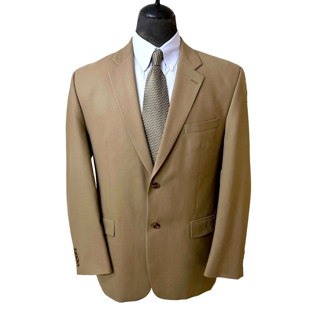 FRANCO TASSI MENS SPORTS BLAZER SIZE 44L MATERIAL 97% WOOL 3% POLY. COL☑️